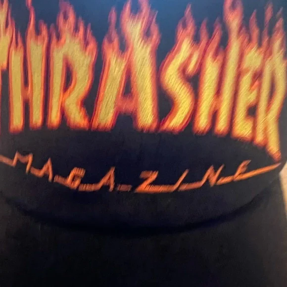 Thrasher Black Hat with Red and Yellow Logo Trad - Picture 5 of 8